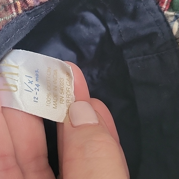 Gap Plaid Bucket Hat 12-24 Months Vintage Boy Or Girl - Picture 2 of 5